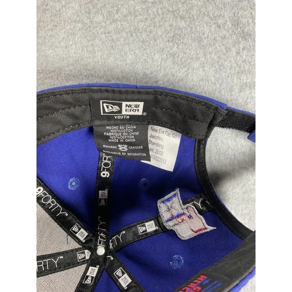 New Era 9FORTY Texas Rangers Youth Hat Royal Blue Adjustable Baseball Cap MLB